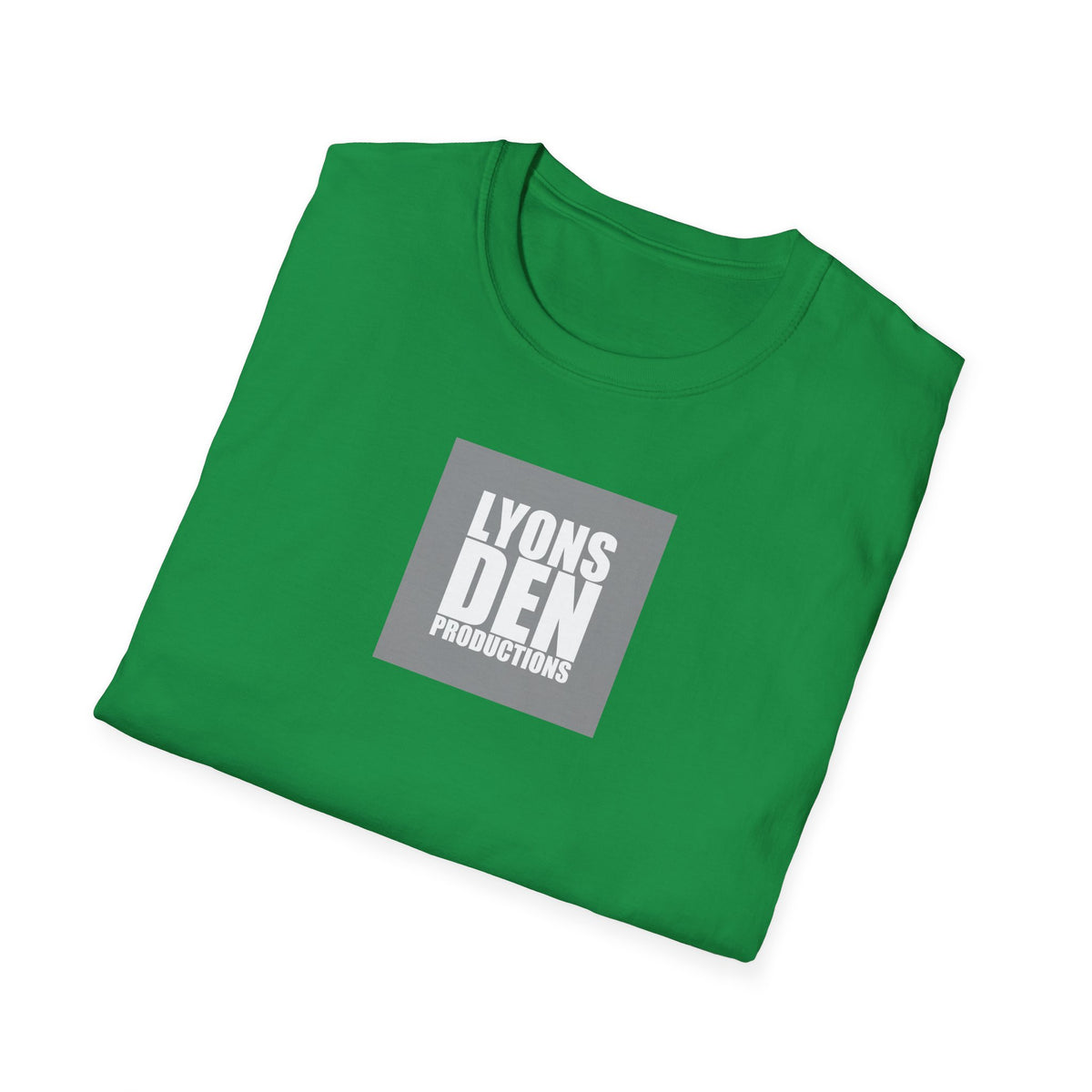 Lyons Den Productions "Gray" Logo Men's Fitted Short Sleeve Tee