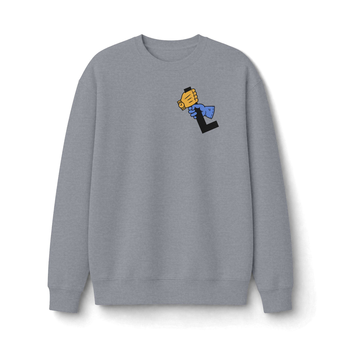 "The Lever" 2-Sided Print Logo Crewneck Sweatshirt