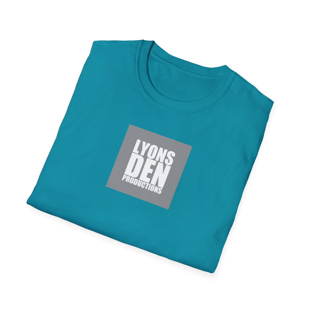 Lyons Den Productions "Gray" Logo Men's Fitted Short Sleeve Tee