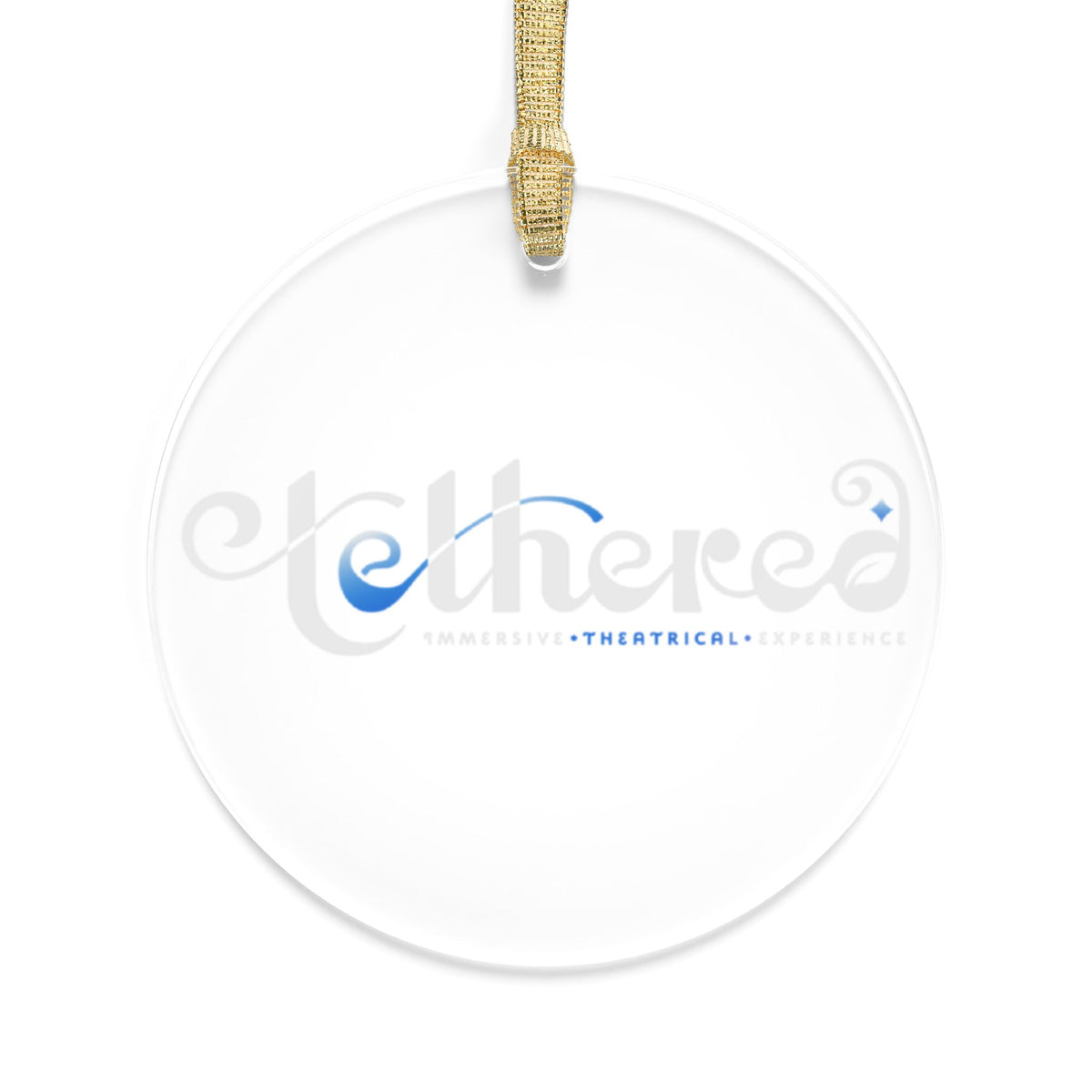 Tethered 2025 Acrylic Ornament – Minimal Holiday Tree Decor