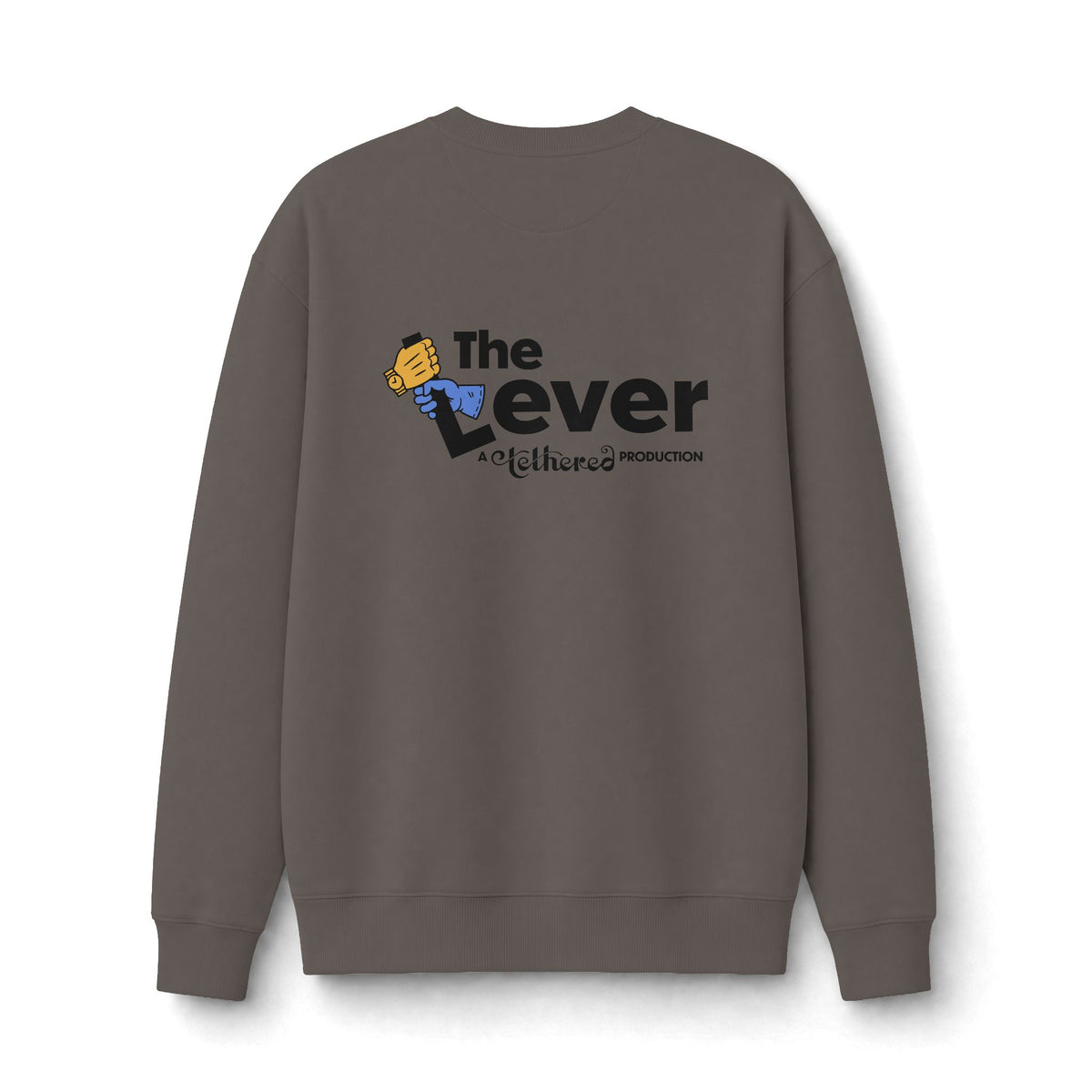 "The Lever" 2-Sided Print Logo Crewneck Sweatshirt