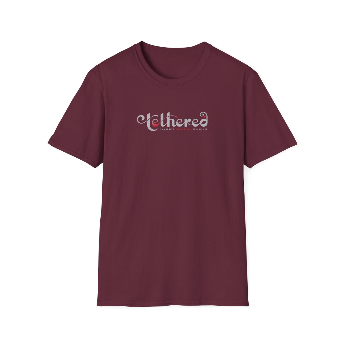 Tethered "White" Logo Unisex Softstyle T-Shirt