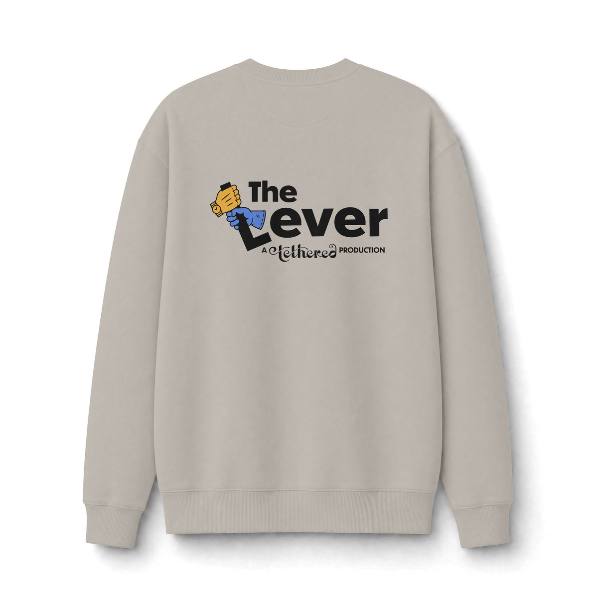 "The Lever" 2-Sided Print Logo Crewneck Sweatshirt