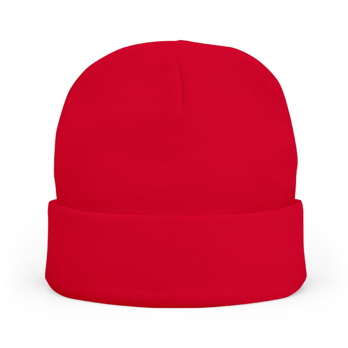 Embroidered Tethered 2025 Knit Beanie — Cozy Winter Hat with Script Embroidery