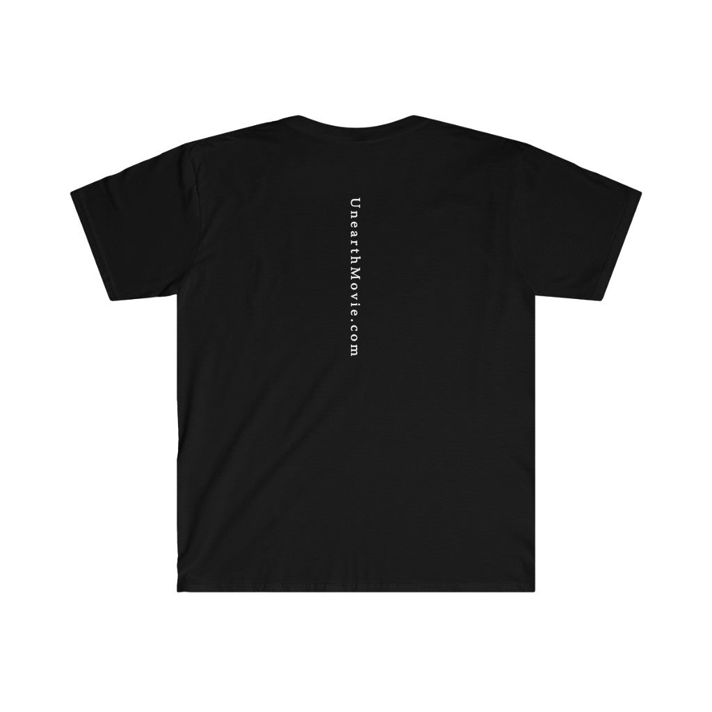 Unearth White Logo Men's Fitted Short Sleeve Tee