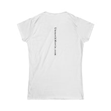 Load image into Gallery viewer, Unearth Black Logo Women&#39;s Softstyle Fitted Tee
