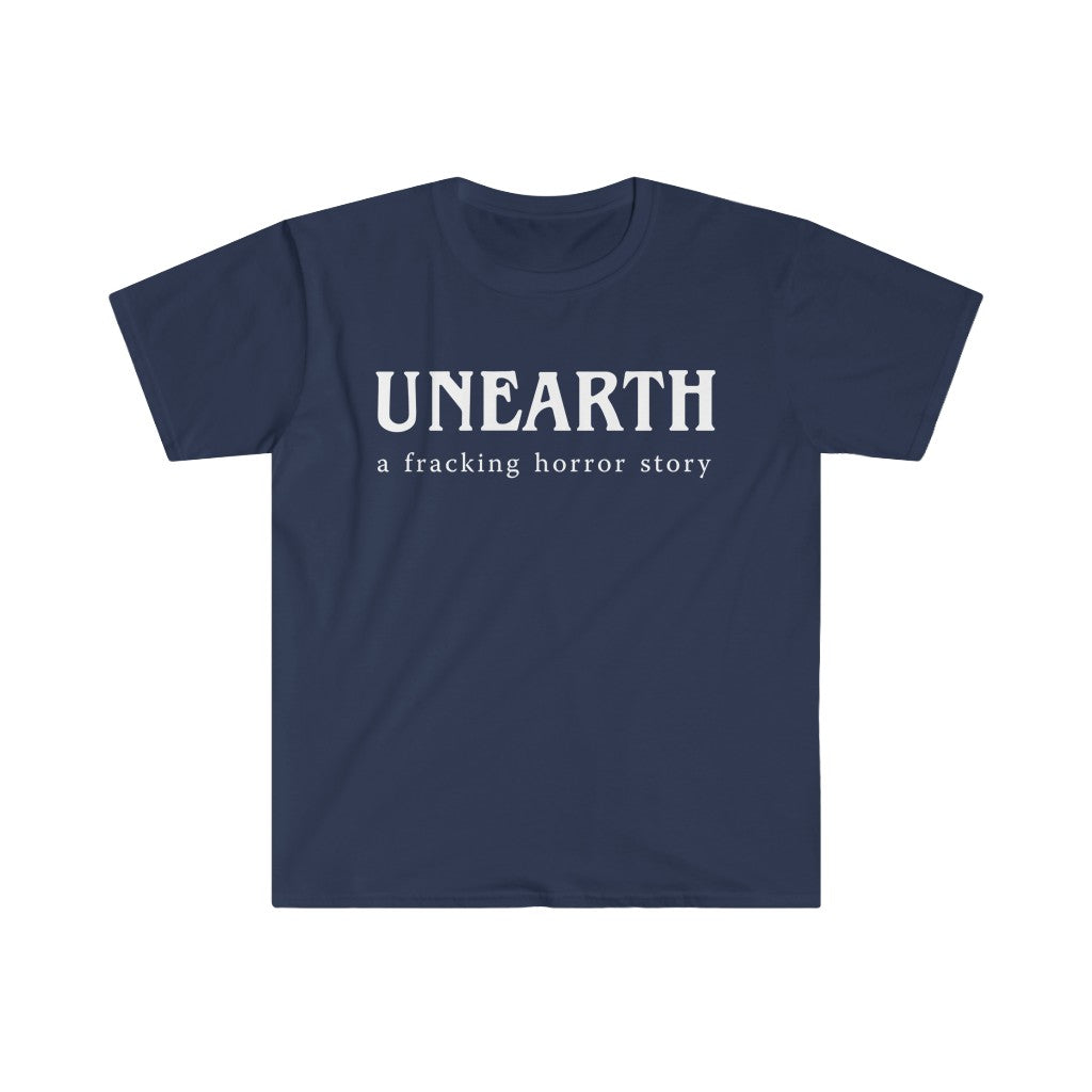 Unearth White Logo Men's Fitted Short Sleeve Tee