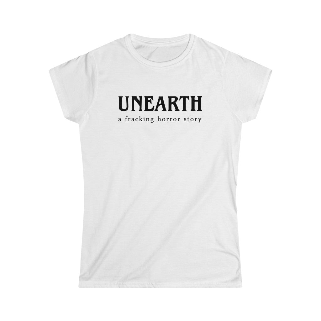 Unearth Black Logo Women's Softstyle Fitted Tee