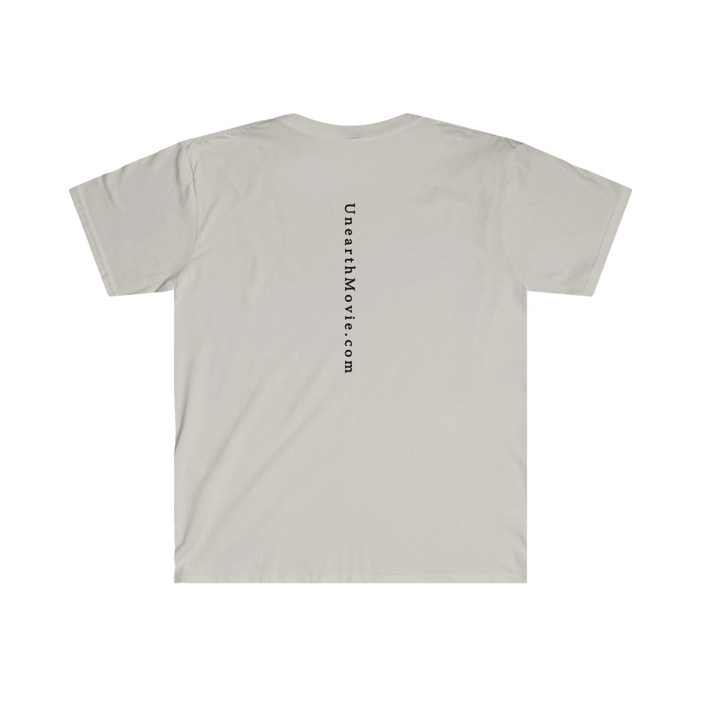 Go Frack Yourself Unearth Black Text Unisex Softstyle T-Shirt
