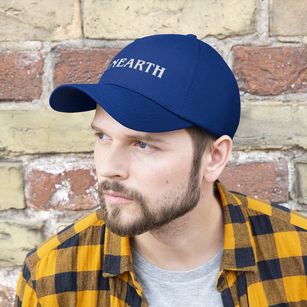 Unearth White Logo Unisex Twill Hat