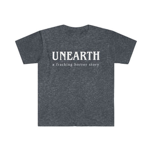 Unearth White Logo Men's Fitted Short Sleeve Tee