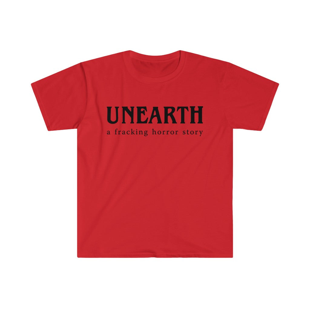 Unearth Black Logo Men's Fitted Short Sleeve Tee