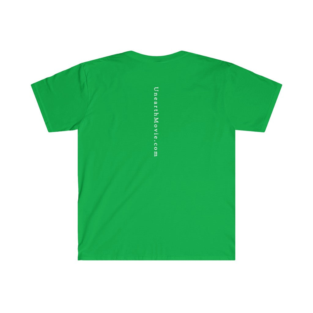 Unearth White Logo Men's Fitted Short Sleeve Tee