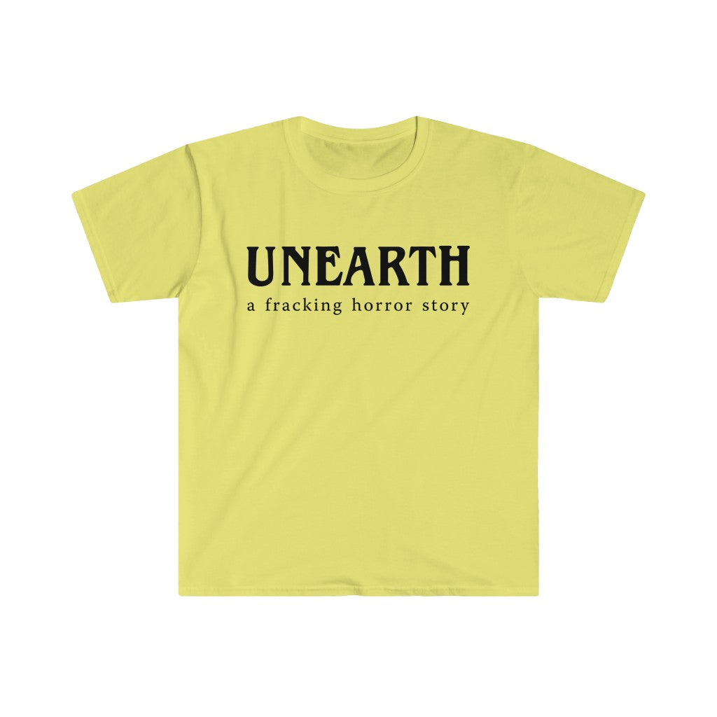 Unearth Black Logo Men's Fitted Short Sleeve Tee