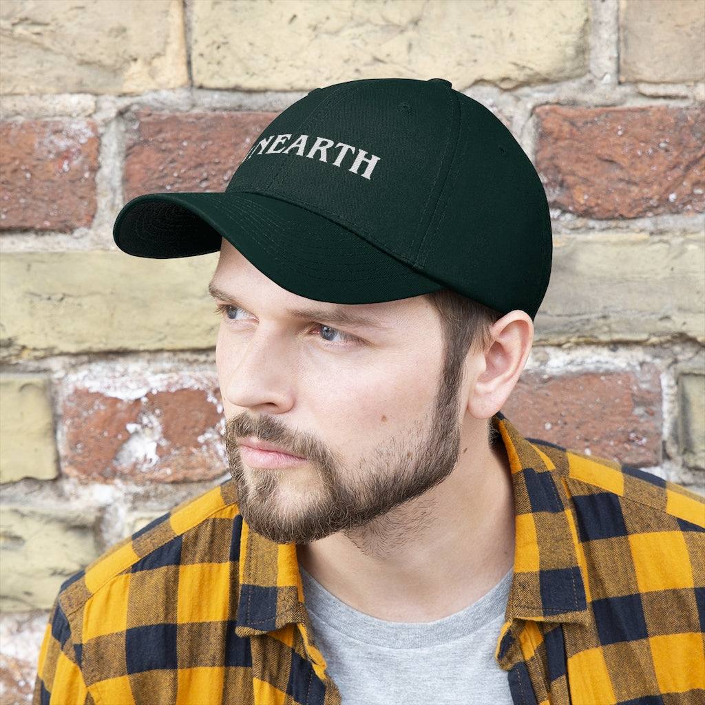Unearth White Logo Unisex Twill Hat