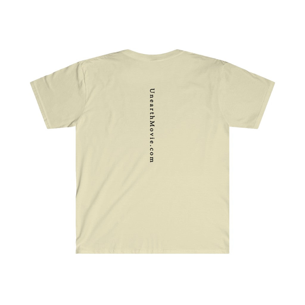 Go Frack Yourself Unearth Black Text Unisex Softstyle T-Shirt