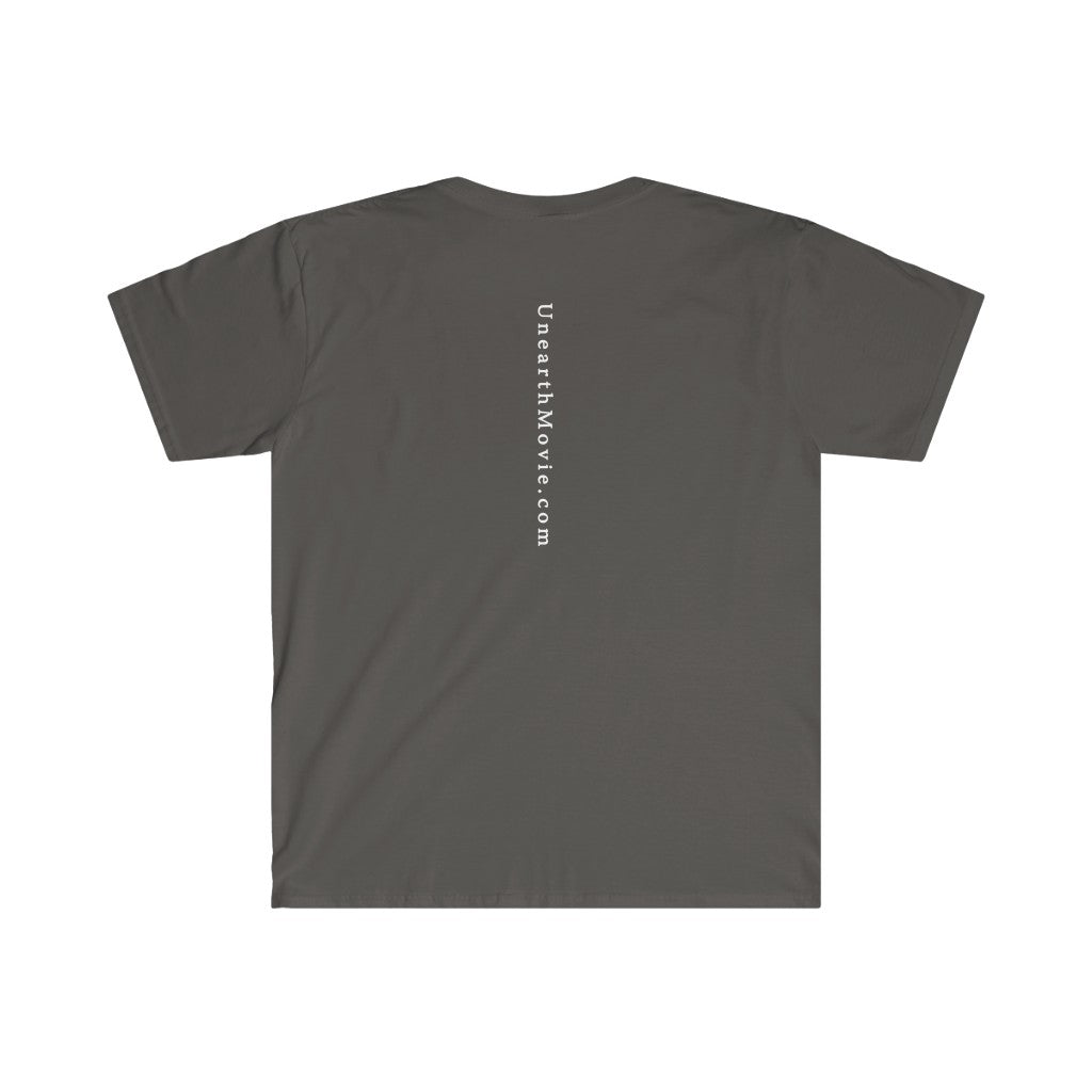 Unearth White Logo Men's Fitted Short Sleeve Tee