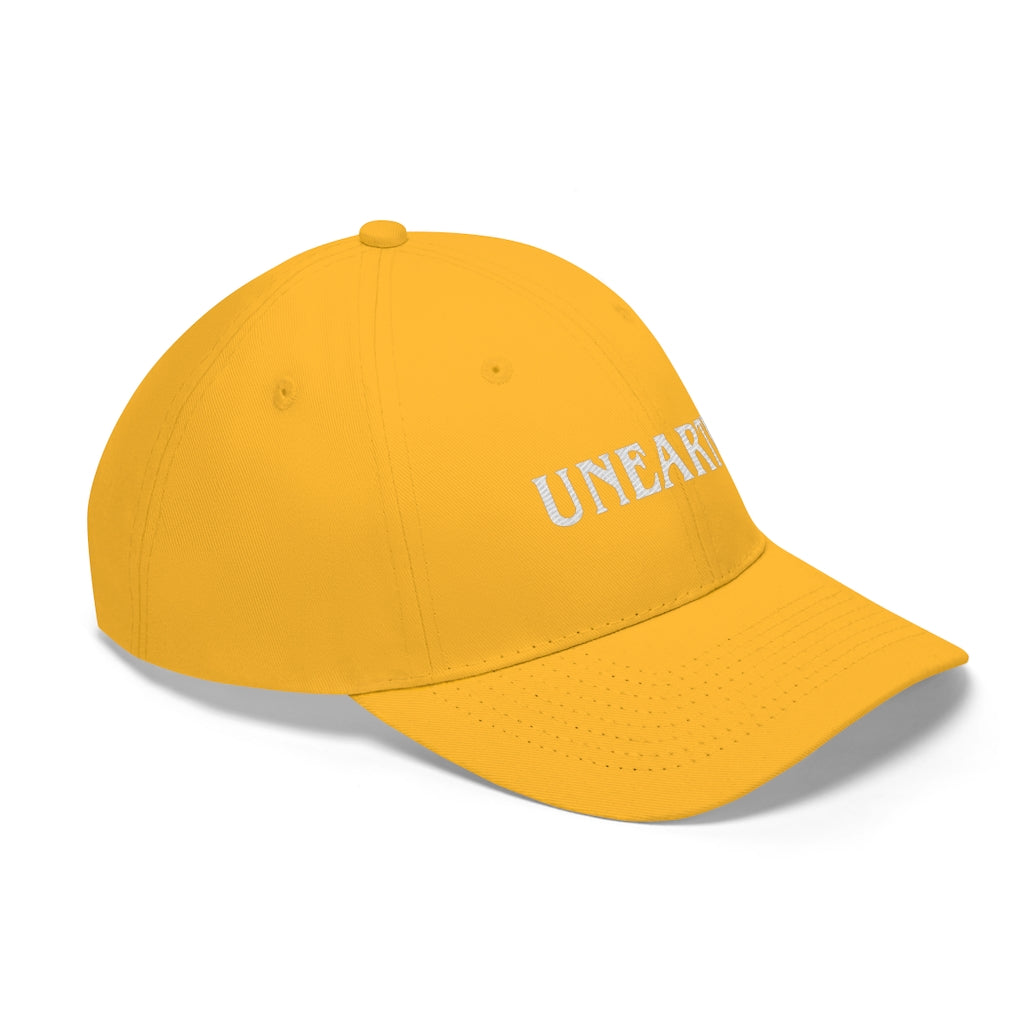 Unearth White Logo Unisex Twill Hat