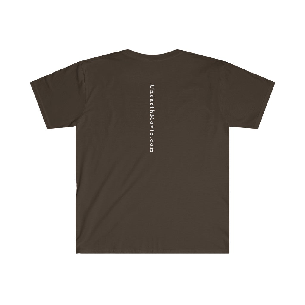 Unearth White Logo Men's Fitted Short Sleeve Tee