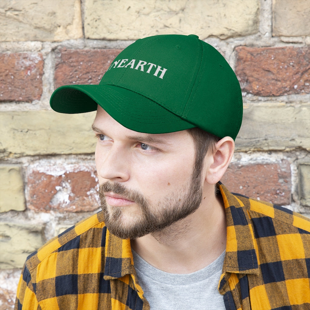 Unearth White Logo Unisex Twill Hat