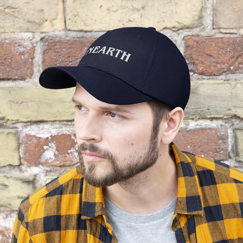 Unearth White Logo Unisex Twill Hat