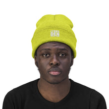 Load image into Gallery viewer, Lyons Den Productions White Logo Knit Beanie
