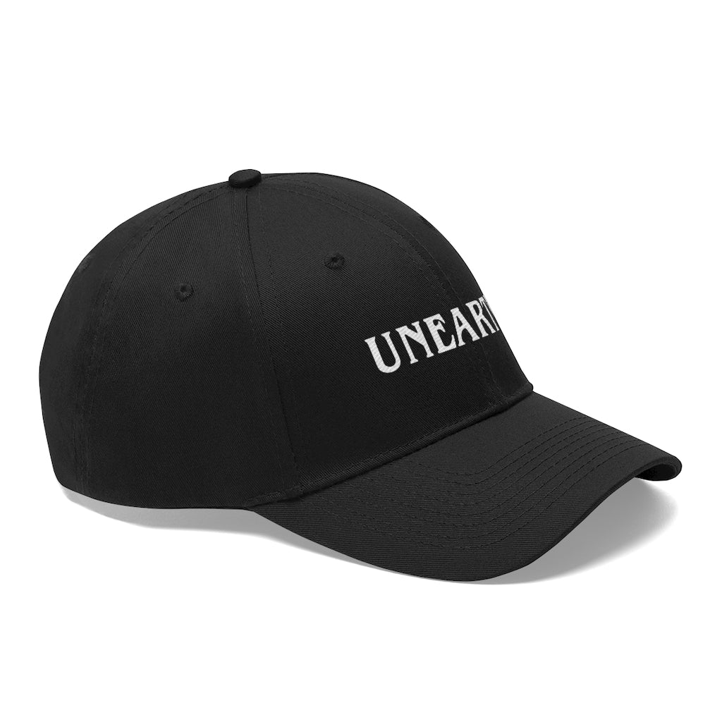 Unearth White Logo Unisex Twill Hat