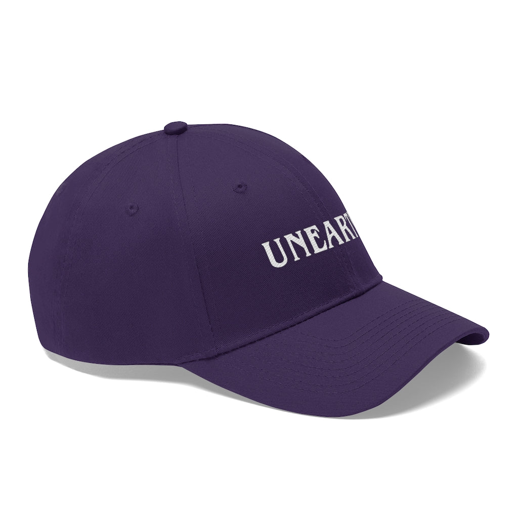 Unearth White Logo Unisex Twill Hat