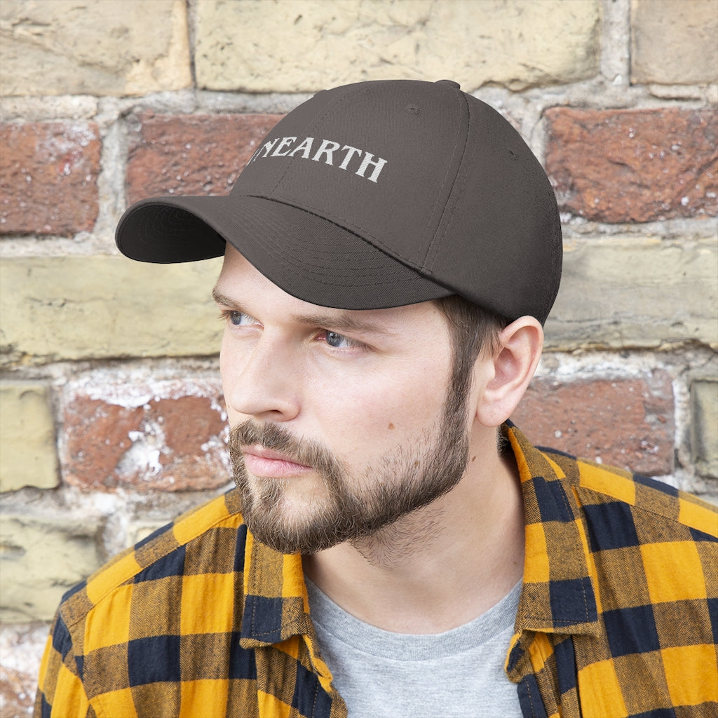 Unearth White Logo Unisex Twill Hat