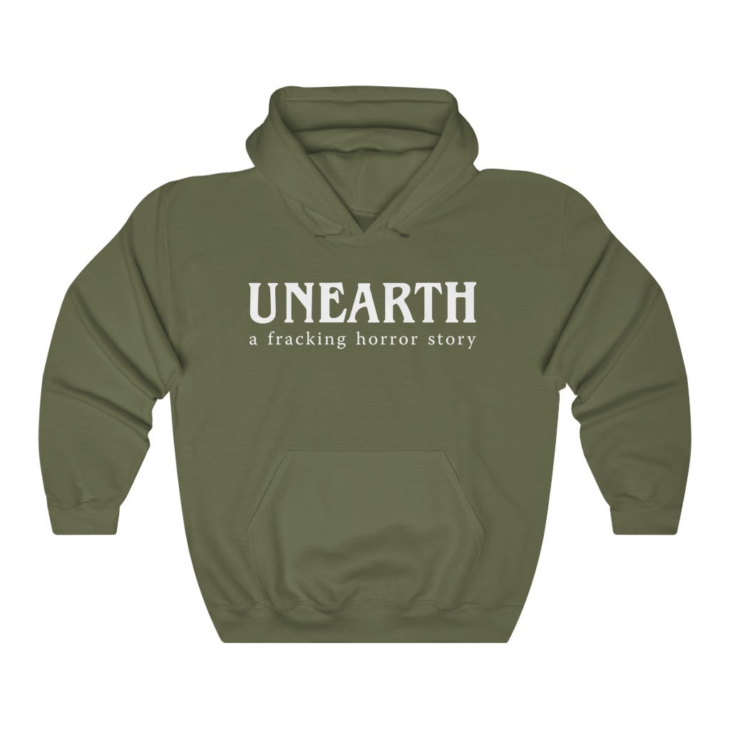 Unearth White Logo Unisex Heavy Blend™ Hooded Sweatshirt