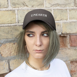 Unearth White Logo Unisex Twill Hat