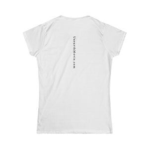 No Fracking Way Unearth Women's Black Text Softstyle Tee