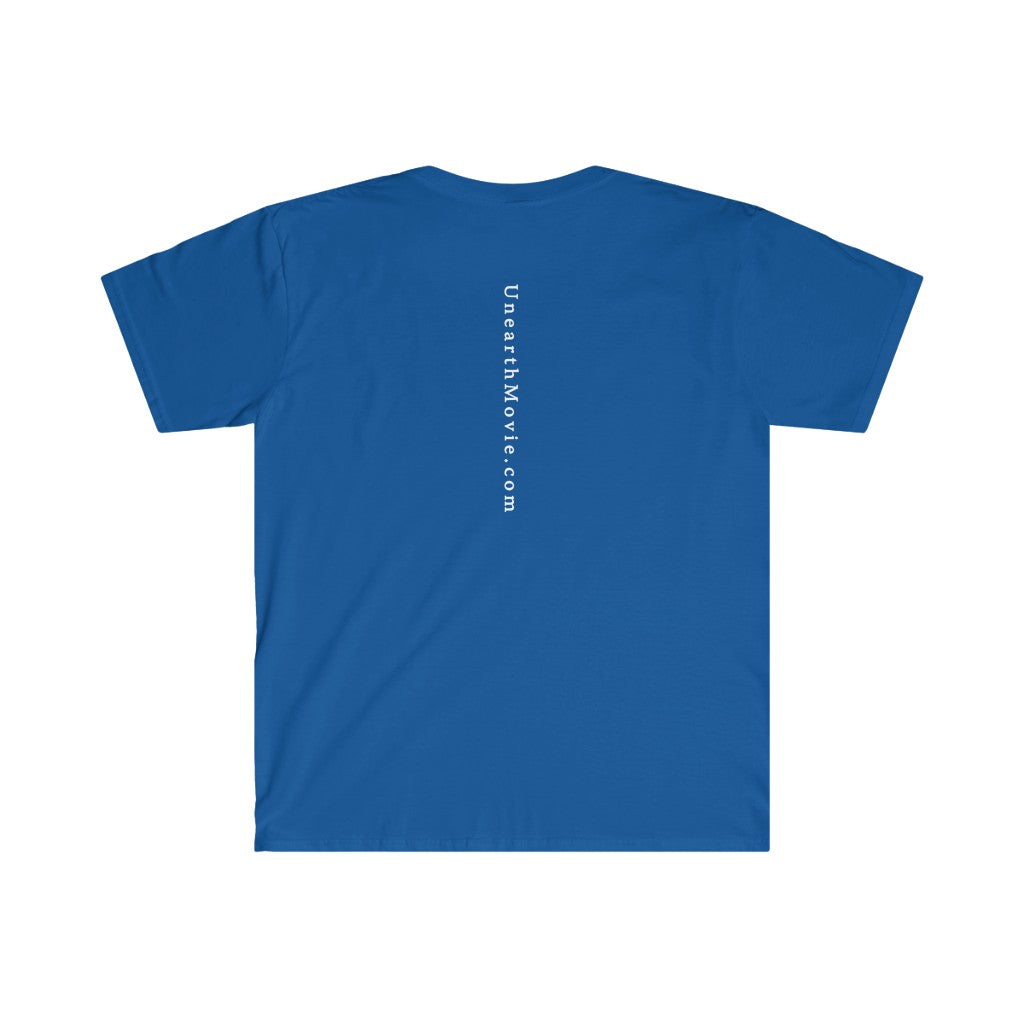 Unearth White Logo Men's Fitted Short Sleeve Tee