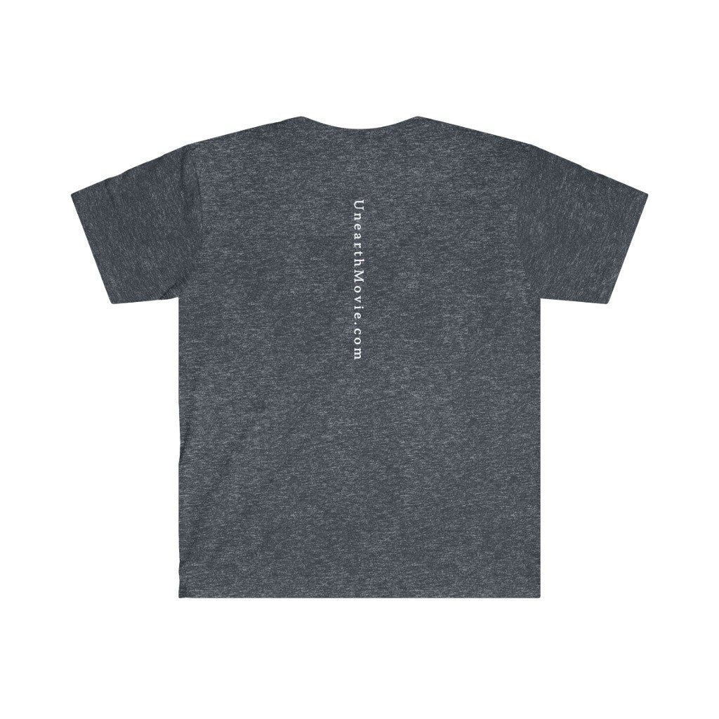 Unearth White Logo Men's Fitted Short Sleeve Tee