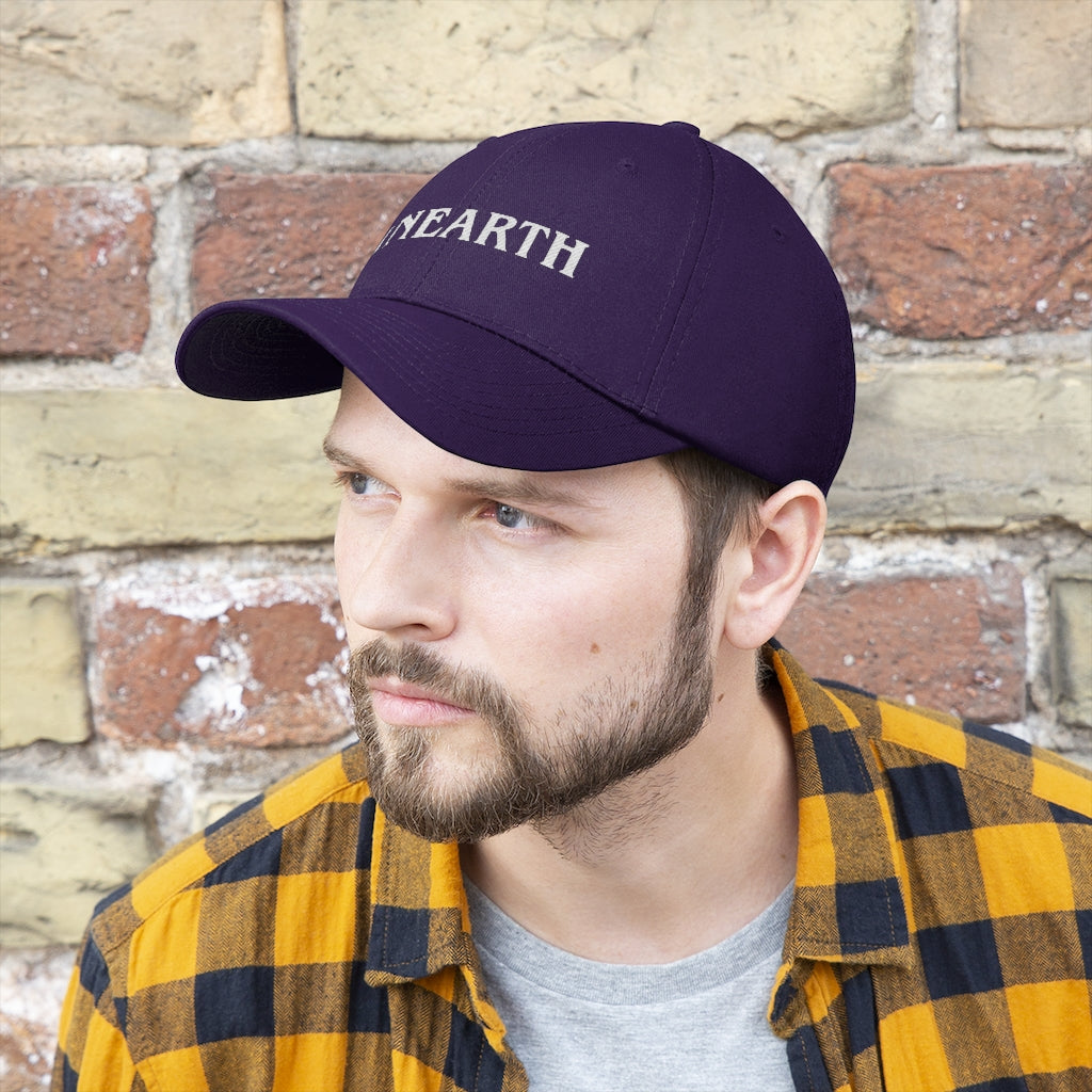 Unearth White Logo Unisex Twill Hat