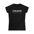 Unearth White Logo Women's Softstyle Fitted Tee