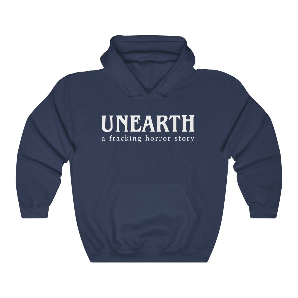 Unearth White Logo Unisex Heavy Blend™ Hooded Sweatshirt