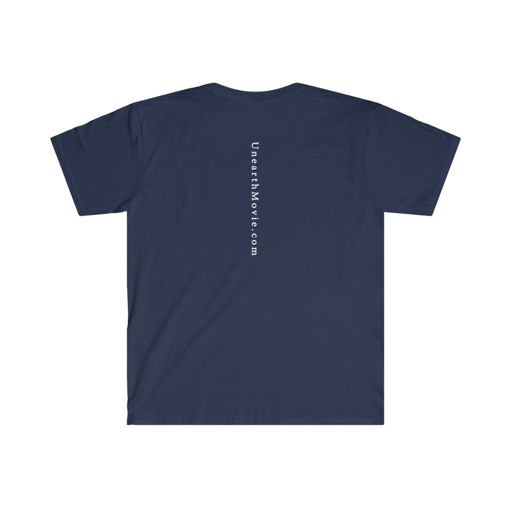 Unearth White Logo Men's Fitted Short Sleeve Tee