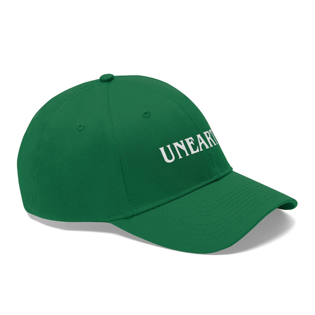 Unearth White Logo Unisex Twill Hat