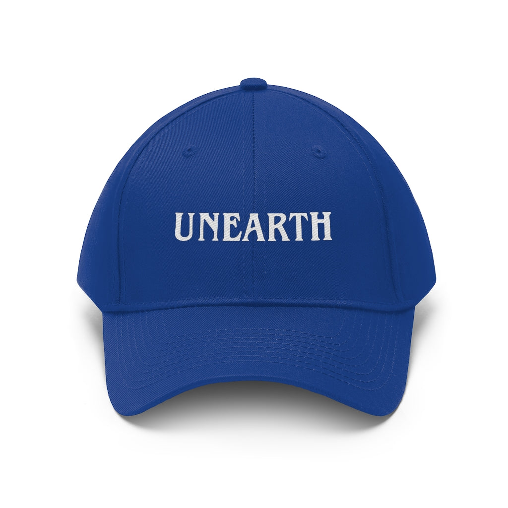 Unearth White Logo Unisex Twill Hat