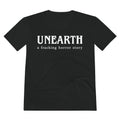 Unearth White Logo Men's Lightweight V-Neck Semi-Fitted Tee