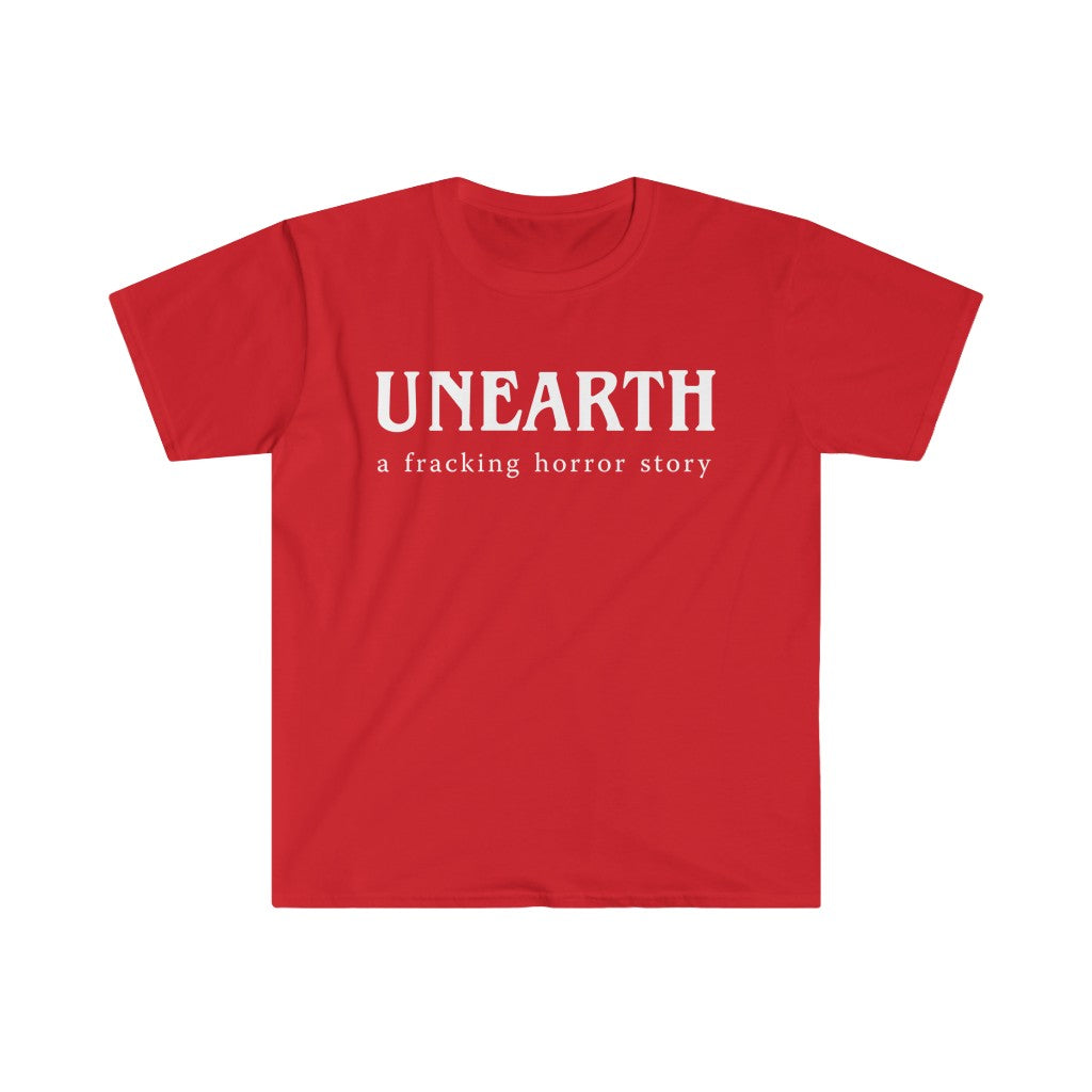 Unearth White Logo Men's Fitted Short Sleeve Tee