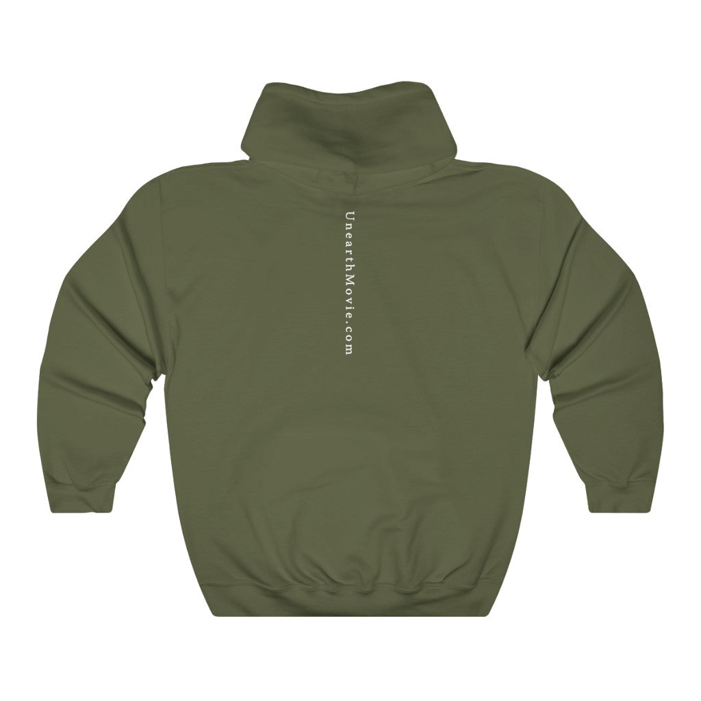 Unearth White Logo Unisex Heavy Blend™ Hooded Sweatshirt