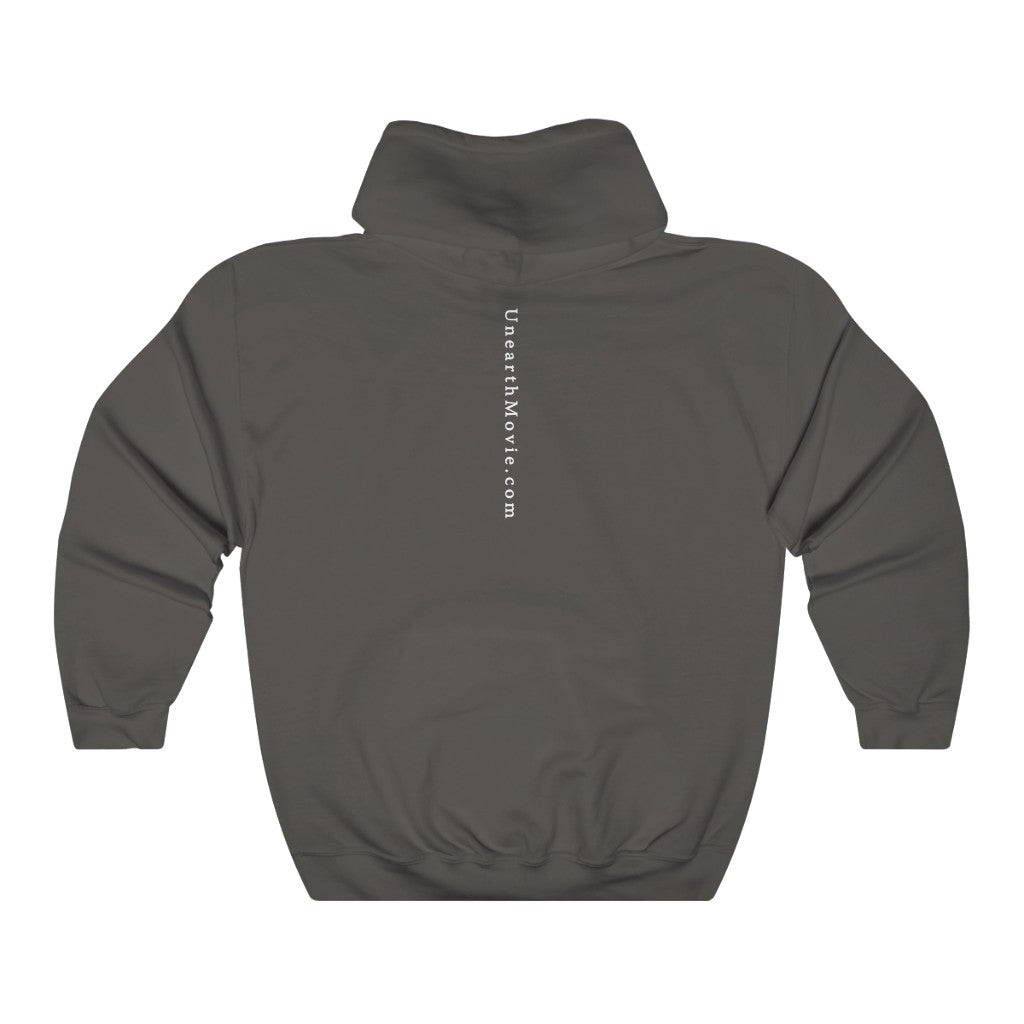 Unearth White Logo Unisex Heavy Blend™ Hooded Sweatshirt