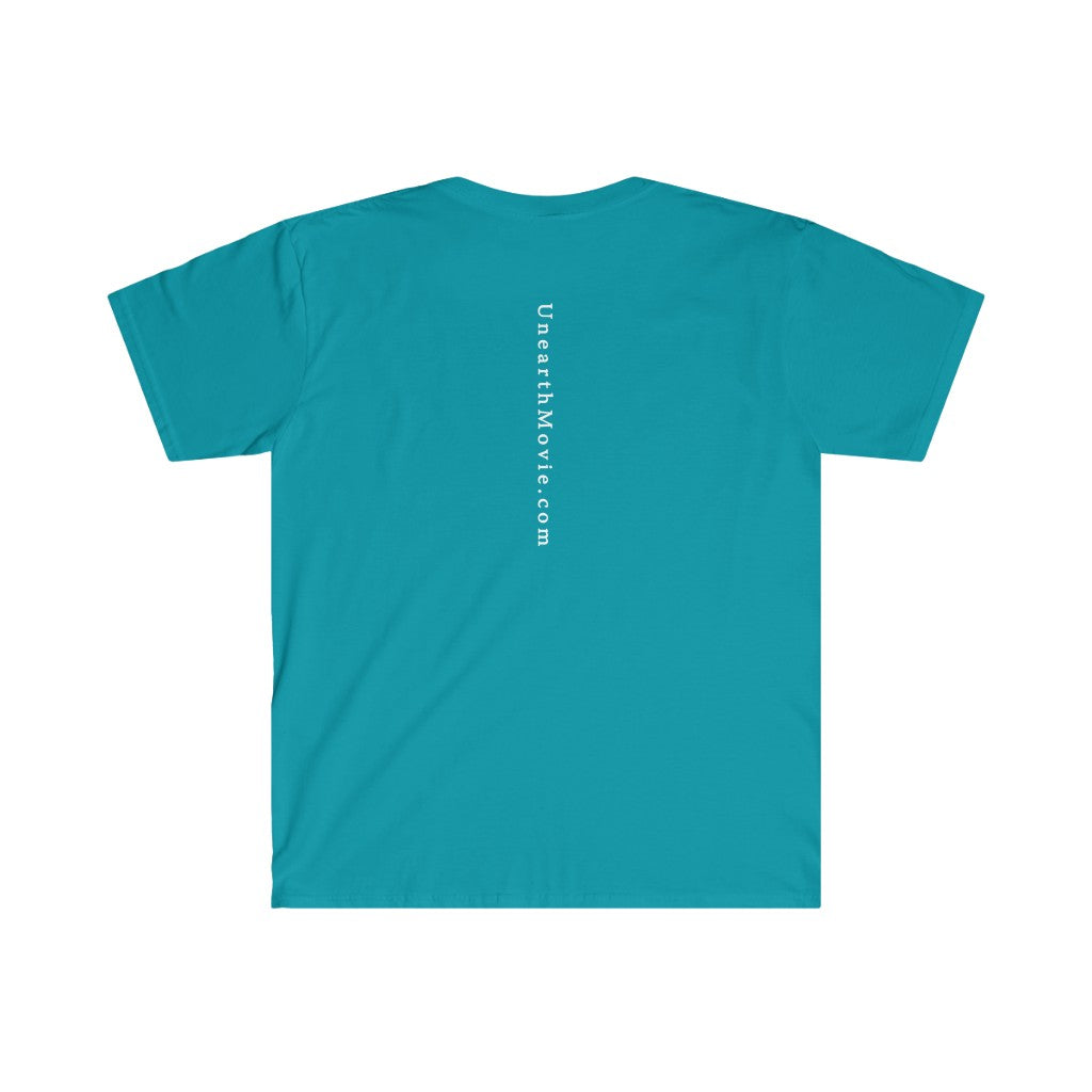 Unearth White Logo Men's Fitted Short Sleeve Tee