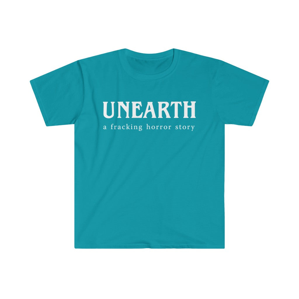 Unearth White Logo Men's Fitted Short Sleeve Tee