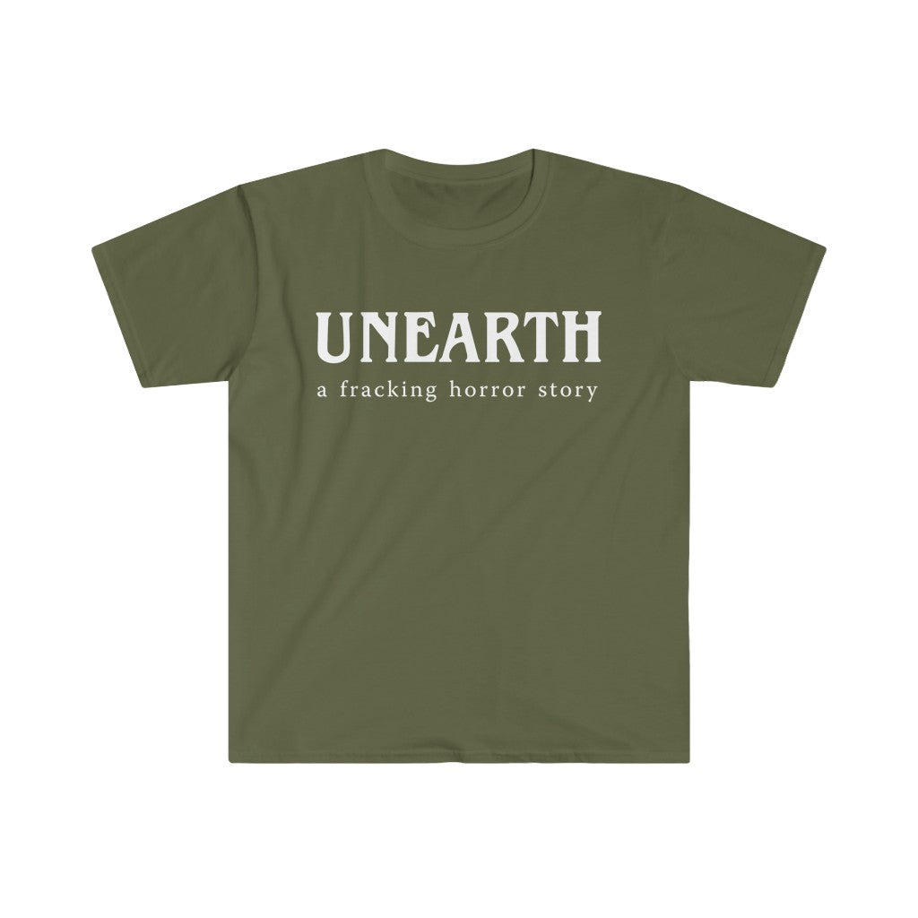 Unearth White Logo Men's Fitted Short Sleeve Tee