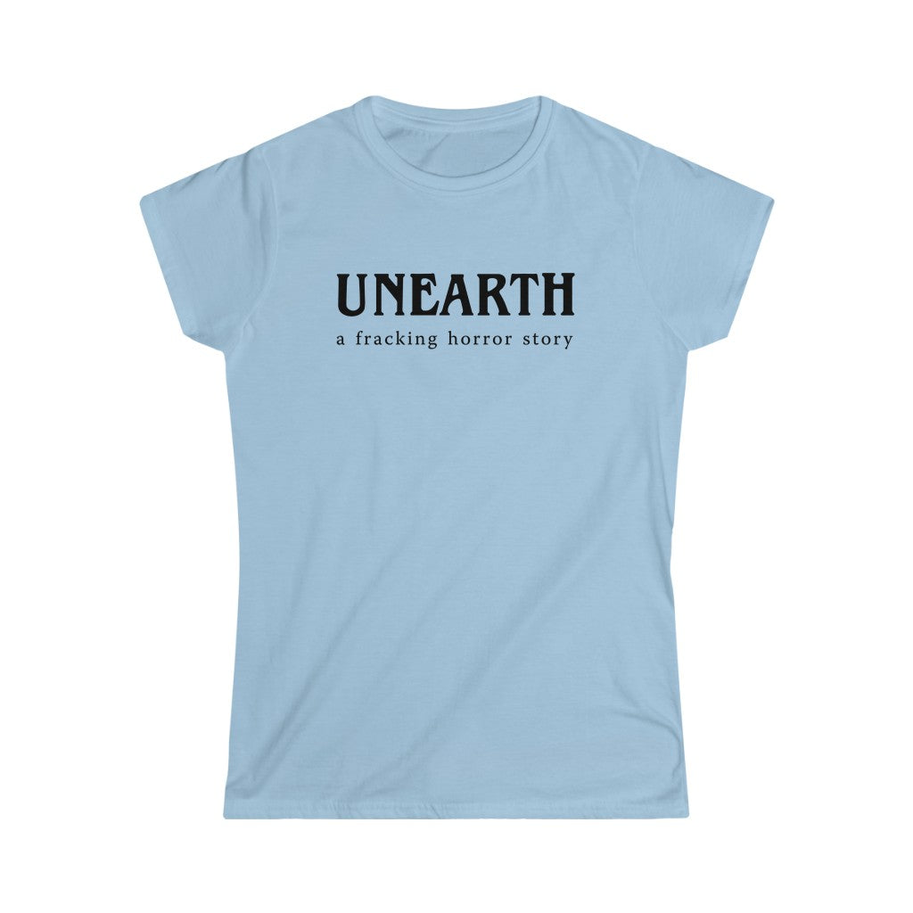 Unearth Black Logo Women's Softstyle Fitted Tee
