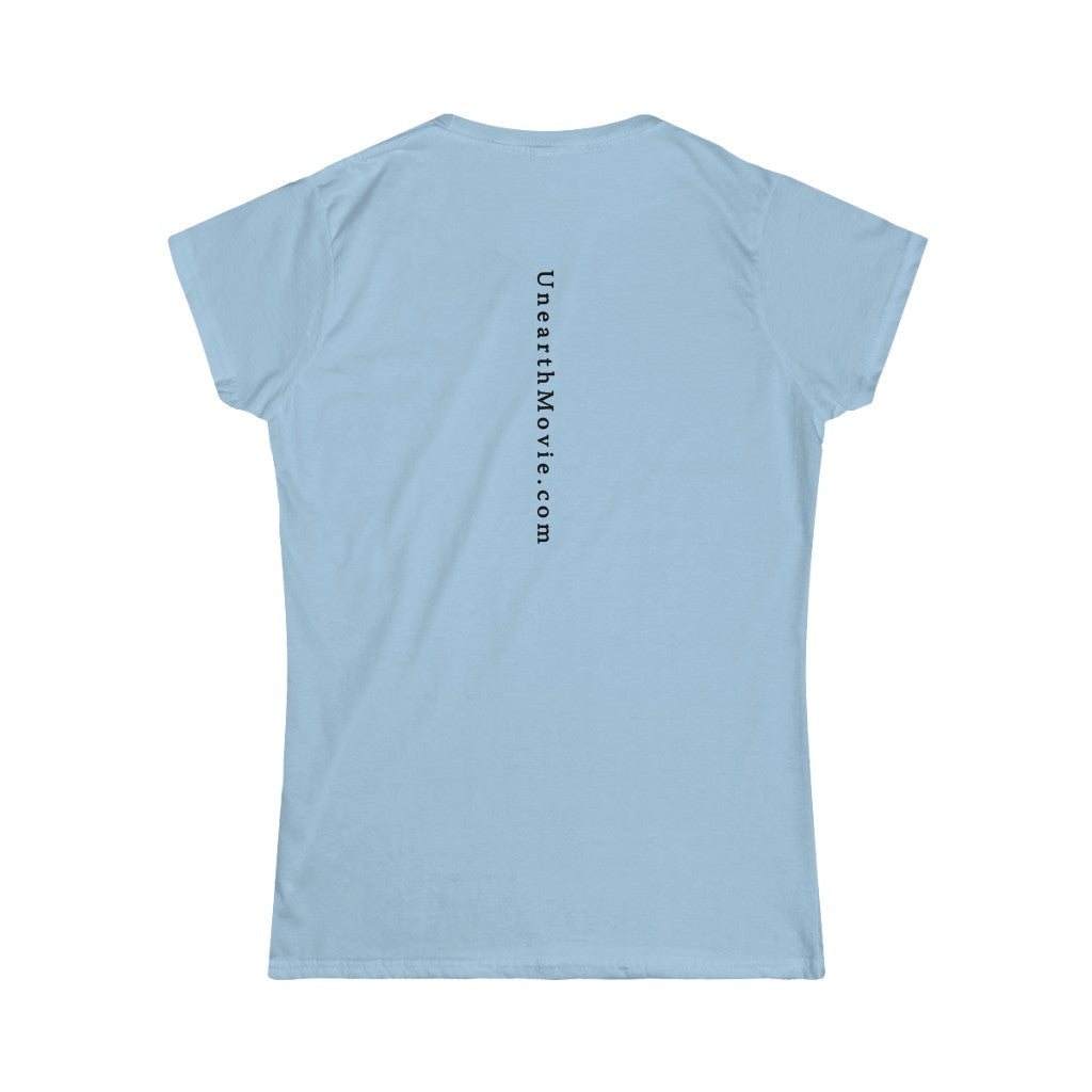 Unearth Black Logo Women's Softstyle Fitted Tee