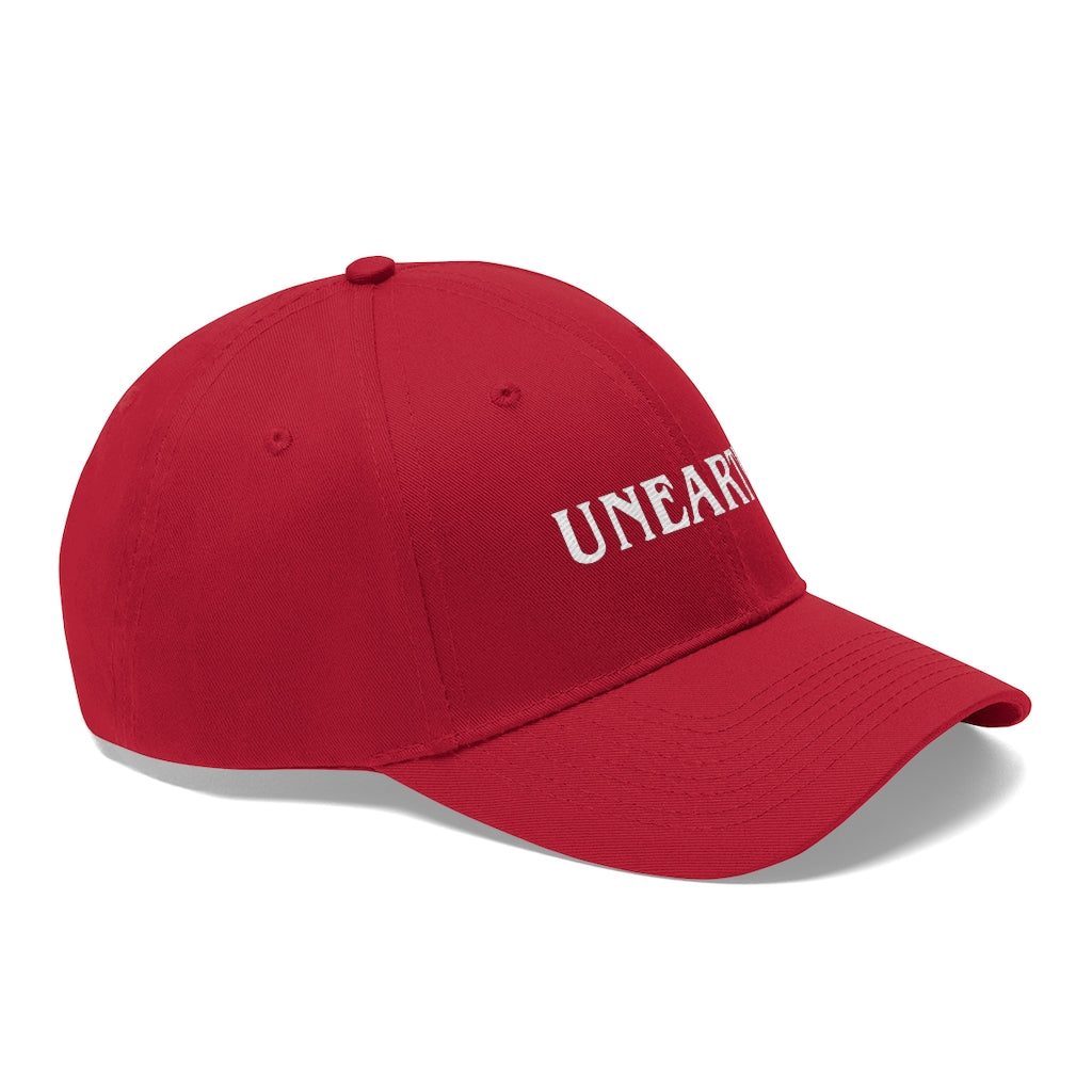 Unearth White Logo Unisex Twill Hat